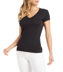 Armani Exchange Playera Cuello "V" Manga Corta Mujer