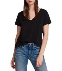AllSaints Playera Cuello "V" Manga Corta Tonic Mujer