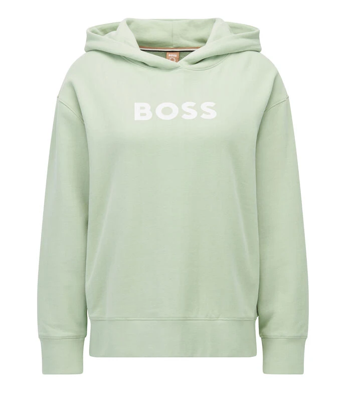Sudadera BOSS Con Capucha De Felpa De Algodón Con Logo En Contraste Mujer 7 Sudadera BOSS Con Capucha De Felpa De Algodón Con Logo En Contraste Mujer - Imagen 5