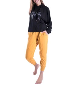 Sudadera Con Capucha Mujer -GlamModa Ventas 42311493 NEGRO x3