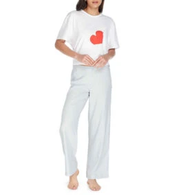 Calvin Klein Pantalón Pijama Acampanado Mujer -GlamModa Ventas 42688678 x3