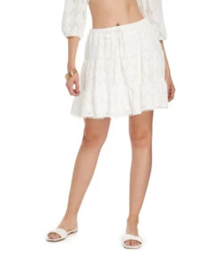 BCBGeneration Mini Falda De Corte "A" Con Flores Mujer