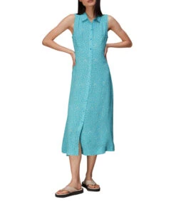 Whistles Vestido Midi Camisero Con Flores Mujer