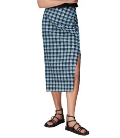 Whistles Falda Midi De Corte Recto Con Cuadros Mujer -GlamModa Ventas 42735723 x3