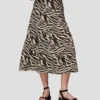 Whistles Falda Midi De Corte "A" Con Animalprint Mujer -GlamModa Ventas 42735766 x1
