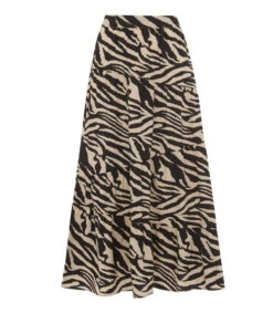 Whistles Falda Midi De Corte "A" Con Animalprint Mujer -GlamModa Ventas 42735766 x4