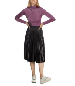 Falda Larga De Corte "A" Plisada Mujer -GlamModa Ventas 42736531 x3