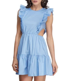 Vestido Corto Con Holanes Mujer -GlamModa Ventas 42770292 x3