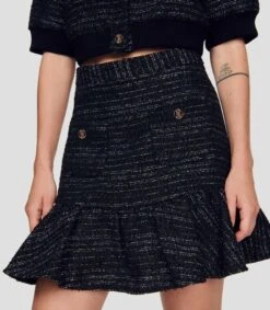 Sandro Falda Mini De Corte Ajustado Mujer -GlamModa Ventas 42798038 x4