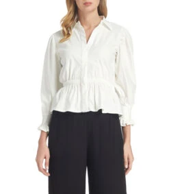 Camisa De Manga 7,8 Mujer