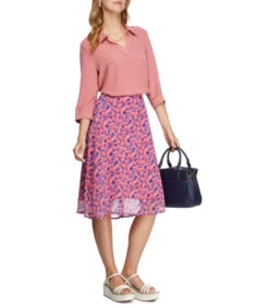 Falda Midi Regular Con Diseño Mujer -GlamModa Ventas 42817655 x3