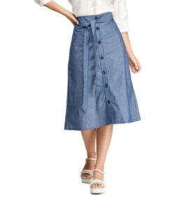 Falda Midi Regular Mujer