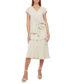 Falda Midi Corte Recto Mujer -GlamModa Ventas 42845490 x3