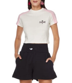 Chiara Ferragni Playera Con Cuello Redondo De Manga Corta Y Logotipo Bordado Mujer