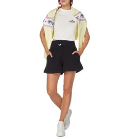 Chiara Ferragni Playera Con Cuello Redondo De Manga Corta Y Logotipo Bordado Mujer -GlamModa Ventas 42851315 x3