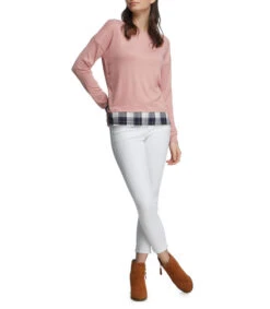 Springfield Playera Cuello Redondo Manga Larga Mujer -GlamModa Ventas 42859285 x3