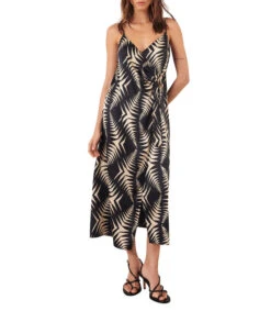 Ba&sh Vestido Largo Sin Mangas Con Figuras Mujer