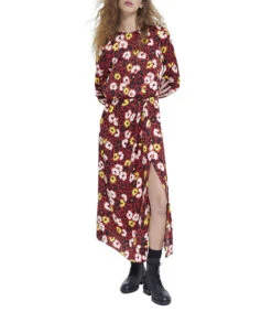 THE KOOPLES Vestido Largo Con Flores Mujer