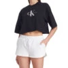 Calvin Klein Jeans Playera Crop Top De Manga Corta Mujer