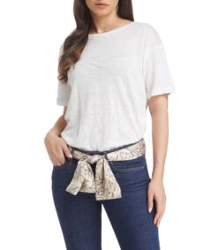 Playera Cuello Redondo Y Manga Corta Mujer