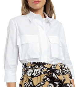 Camisa Manga 3,4 Mujer -GlamModa Ventas 42923380 x4