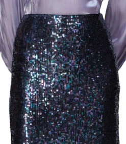 Whistles Falda Larga Corte Recto Con Lentejuelas Mujer -GlamModa Ventas 42936139 x3