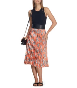 Falda Midi De Corte "A" Floral Mujer -GlamModa Ventas 42946603 x3