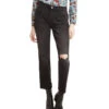 JOE'S Jeans Negros Rotos Straight Fit Tiro Medio, Mujer -GlamModa Ventas 42958518 x1