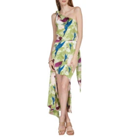 Vestido De Fiesta Midi Estampado Mujer