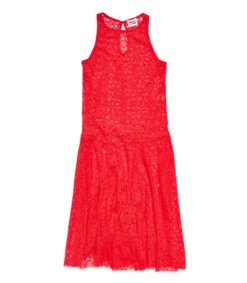 Vestido Midi Con Detalles Calados Mujer -GlamModa Ventas 42970907 x4