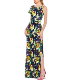 Vestido De Fiesta Maxi Floral Mujer -GlamModa Ventas 42985724 x3