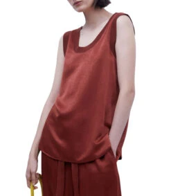 ADOLFO DOMINGUEZ Playera Sin Mangas Mujer