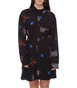 Desigual Vestido Midi Con Tipografía Mujer -GlamModa Ventas 43001184 x3