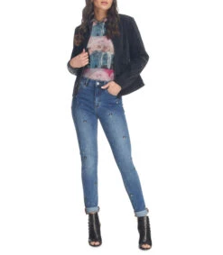 Desigual Jeans Mickey De Corte Skinny Mujer -GlamModa Ventas 43004562 x3