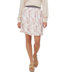 Armani Exchange Falda Corta De Corte "A" Degradado Mujer