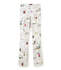 Desigual Pantalón Acampanado Newspaper Mujer -GlamModa Ventas 43010515 x5