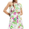 Desigual Vestido Corto Recto Con Flores Mujer -GlamModa Ventas 43012357 x1