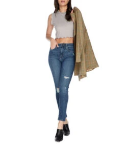 JOE'S Jeans Rotos Skinny Tiro Alto Jaspeados, Mujer -GlamModa Ventas 43021777 x3