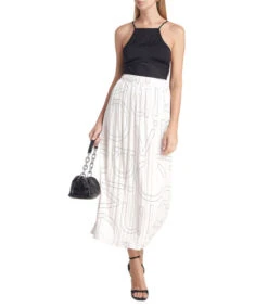 Calvin Klein Falda Maxi De Corte A Mujer -GlamModa Ventas 43038186 x3