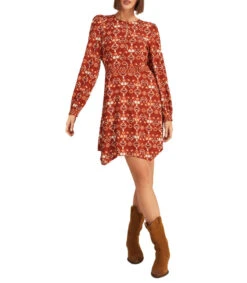 Springfield Vestido Mini Estampado Mujer