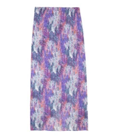 Scalpers Falda Larga Con Abertura Y Estampado Tipo Tie Dye, Mujer -GlamModa Ventas 43044064 x2