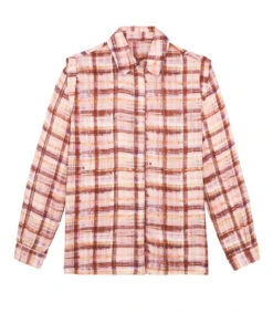 Scalpers Camisa A Cuadros Manga Larga Mujer