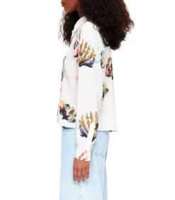 Camisa Estampada De Manga Larga Mujer -GlamModa Ventas 43055119 x4