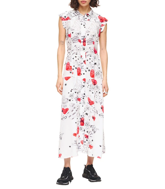 Vestido Maxi Con Print Mujer 3 Vestido Maxi Con Print Mujer