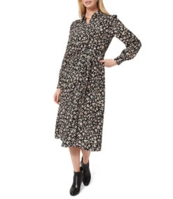 Vestido Largo A Con Polkadots Mujer