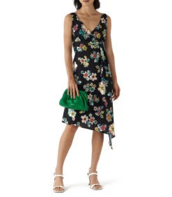 Vestido Midi Floreado Mujer -GlamModa Ventas 43063945 x3