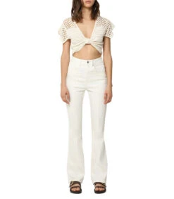 Scalpers Jeans Acampanado Hueso Mujer -GlamModa Ventas 43066854 x3