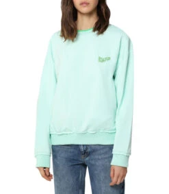 Scalpers Sudadera Verde Claro Mujer