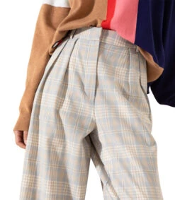 Pantalón Con Cuadros Mujer -GlamModa Ventas 43076201 x3