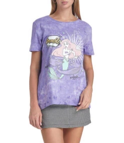 Playera Cuello Redondo Manga Corta Tie Dye Mujer